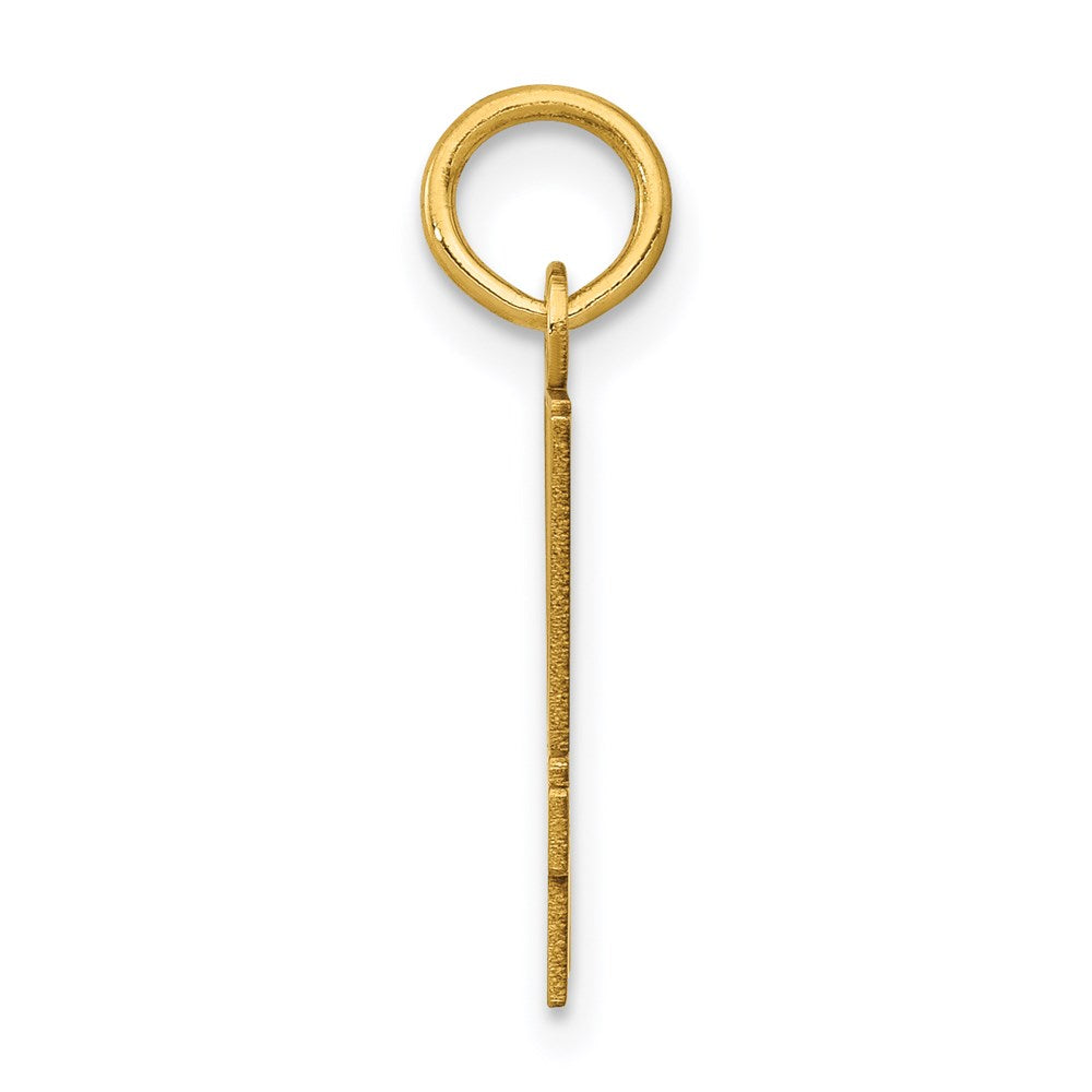 Million Charms 14K Yellow Gold Themed Small Polished Elongated 44 Charm