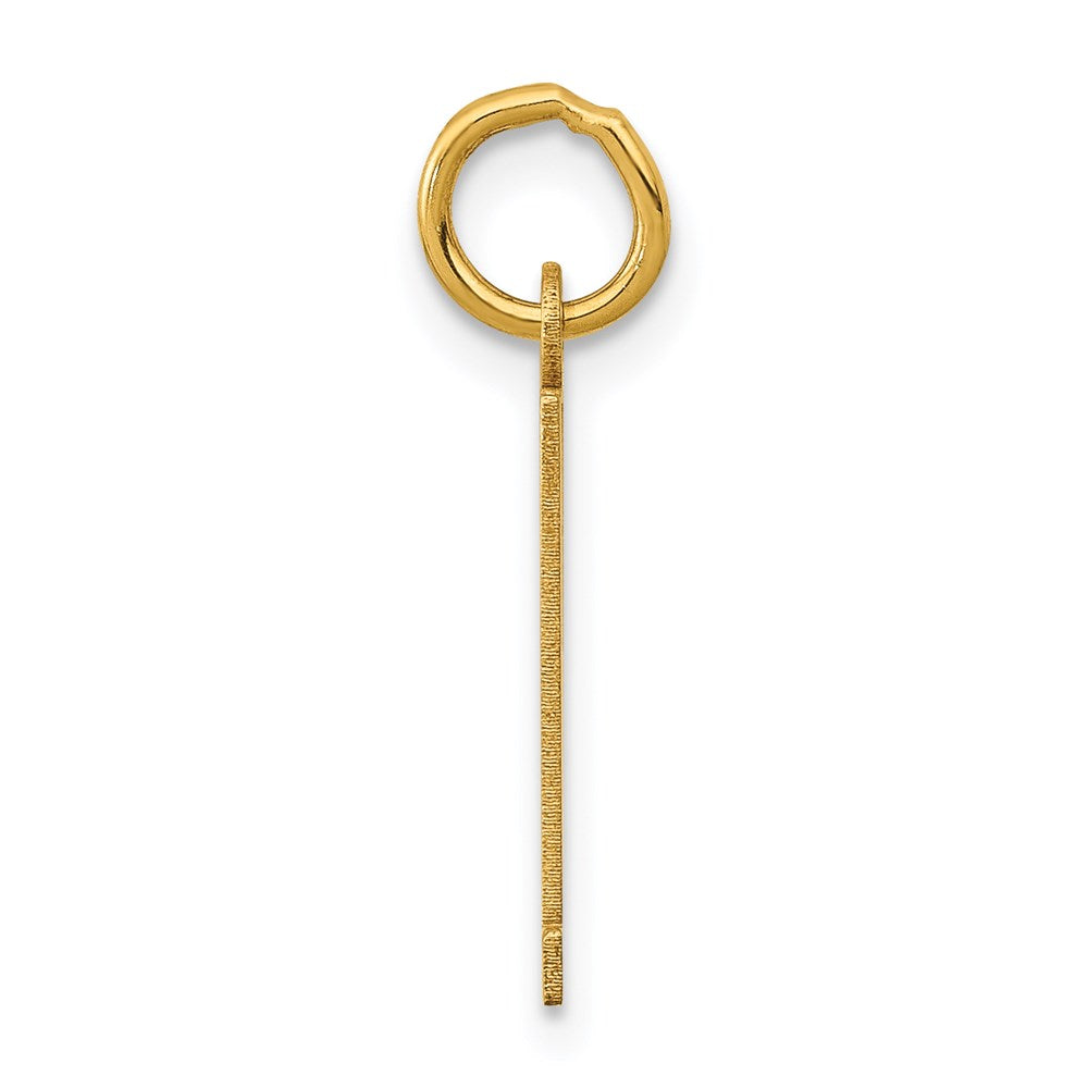 Million Charms 14K Yellow Gold Themed Small Polished Elongated 61 Charm