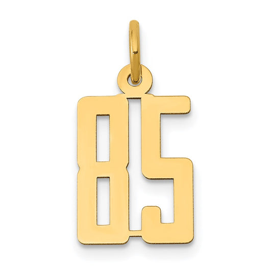 Million Charms 14K Yellow Gold Themed Small Polished Elongated 85 Charm