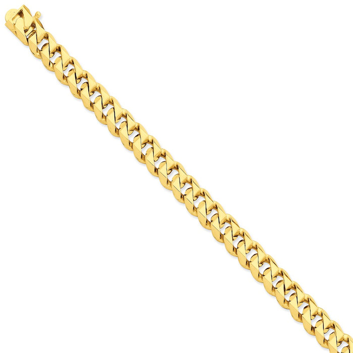 Million Charms 14k Yellow Gold 8.6mm Hand-polished Traditional Link Chain, Chain Length: 8 inches