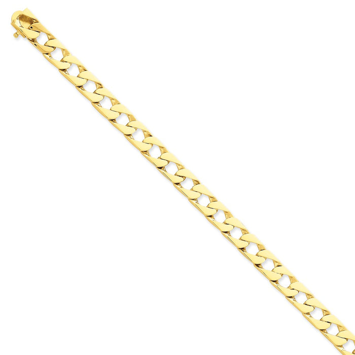 Million Charms 14k Yellow Gold 7.9mm Hand-polished Fancy Link Bracelet, Chain Length: 8 inches