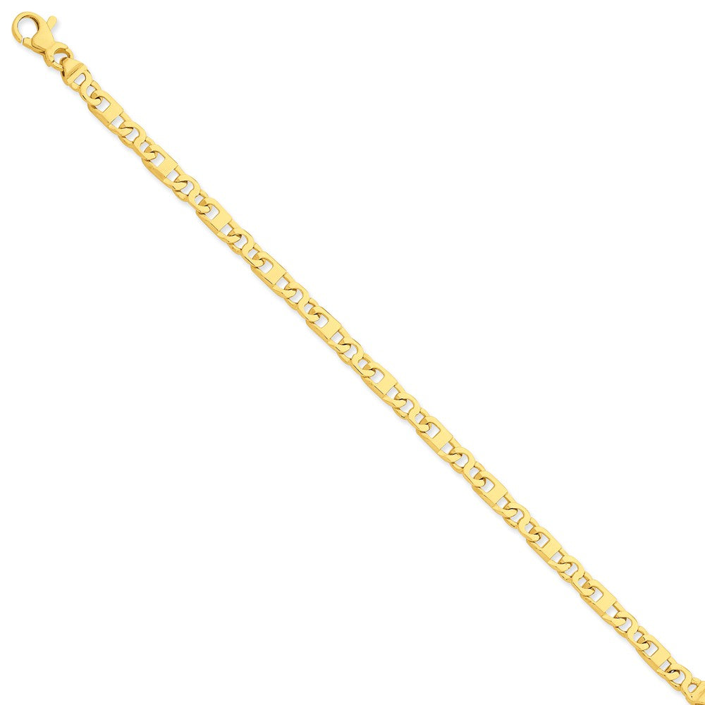 Million Charms 14k Yellow Gold 4.4mm Fancy Link Bracelet, Chain Length: 8.25 inches