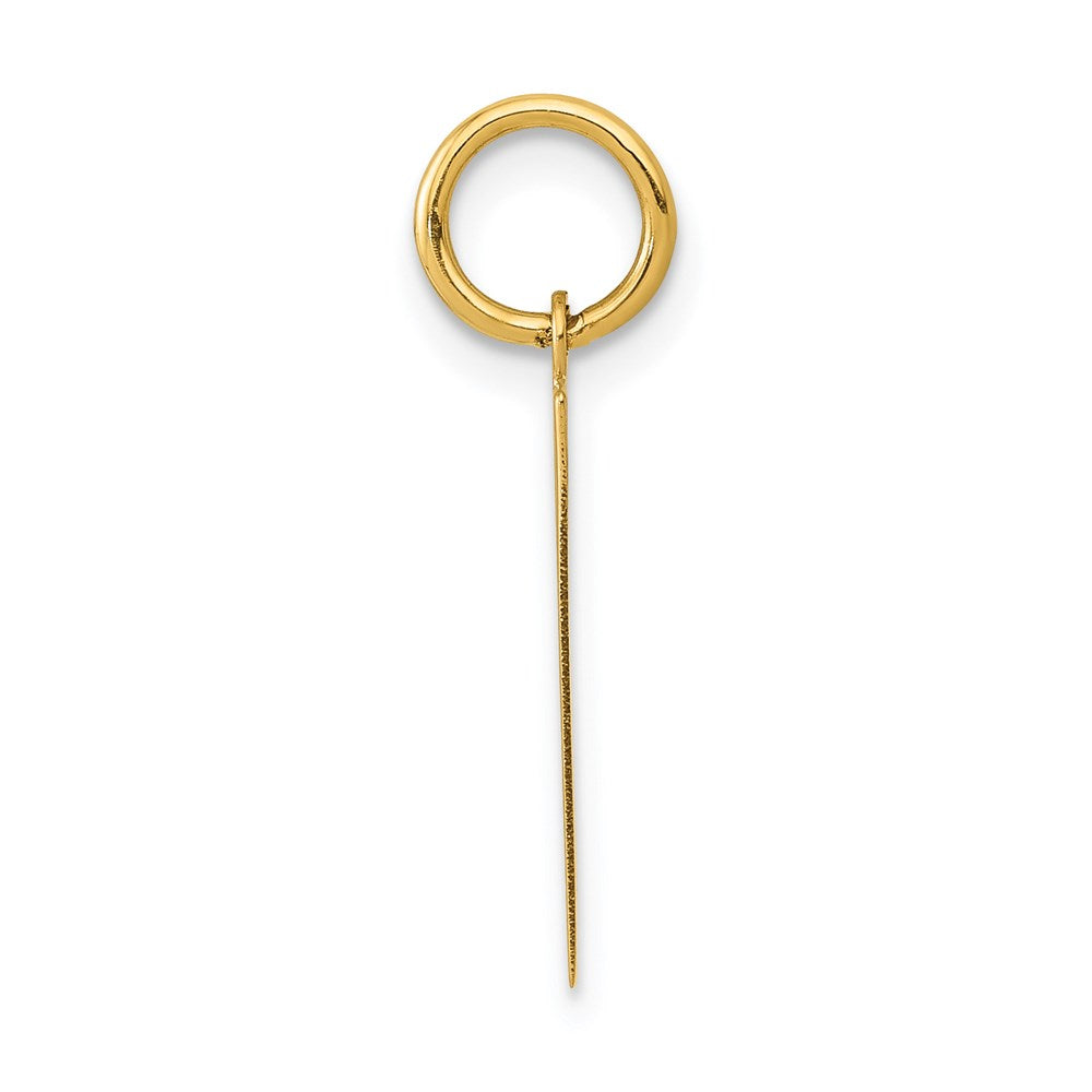 Million Charms 14K Yellow Gold Themed Medium Polished Number 1 Charm