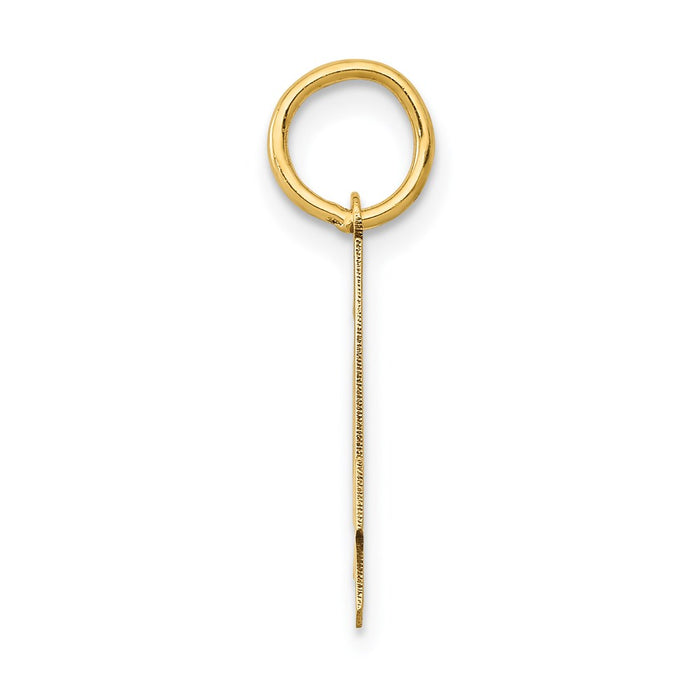 Million Charms 14K Yellow Gold Themed Medium Polished Number 4 Charm