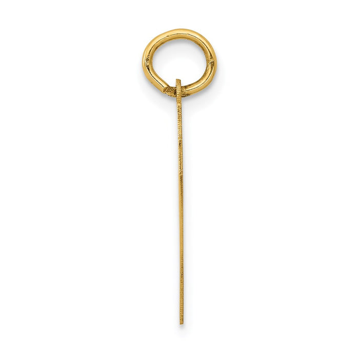 Million Charms 14K Yellow Gold Themed Medium Polished Number 47 Charm