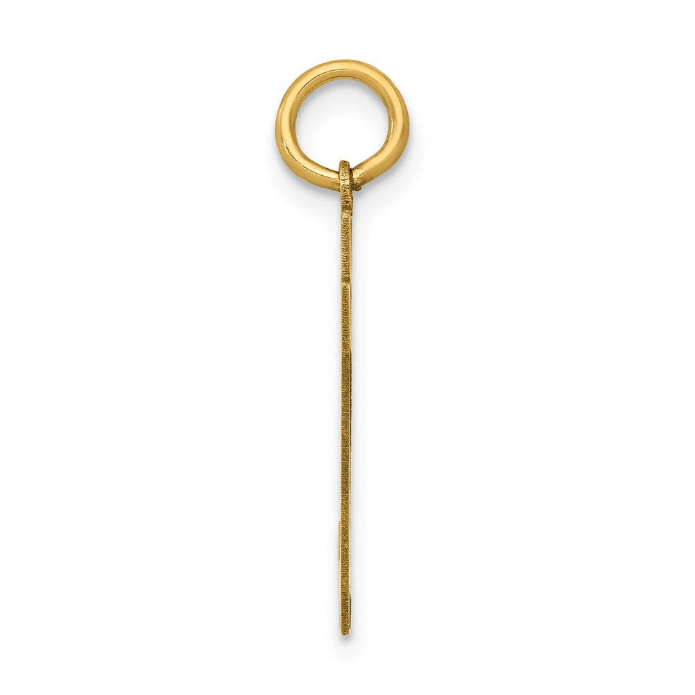 Million Charms 14K Yellow Gold Themed Medium Polished Number 97 Charm