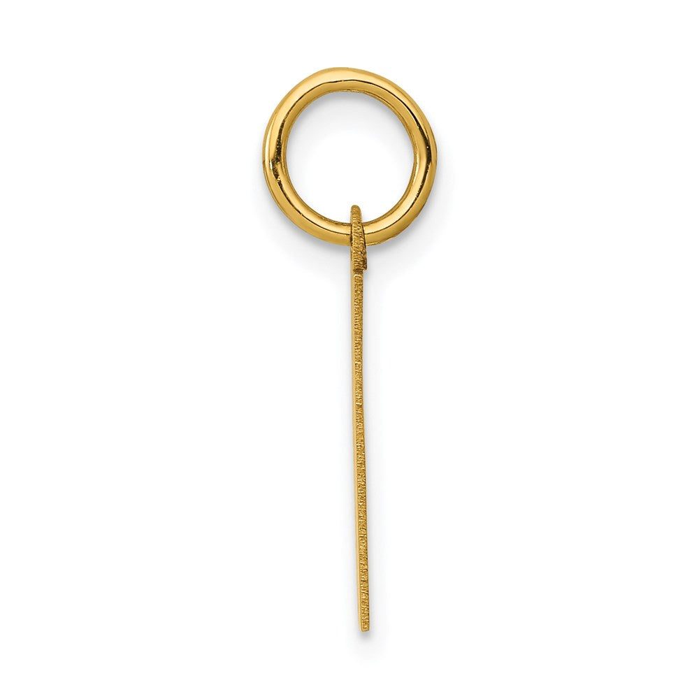 Million Charms 14K Yellow Gold Themed Small Polished Number 1 Charm