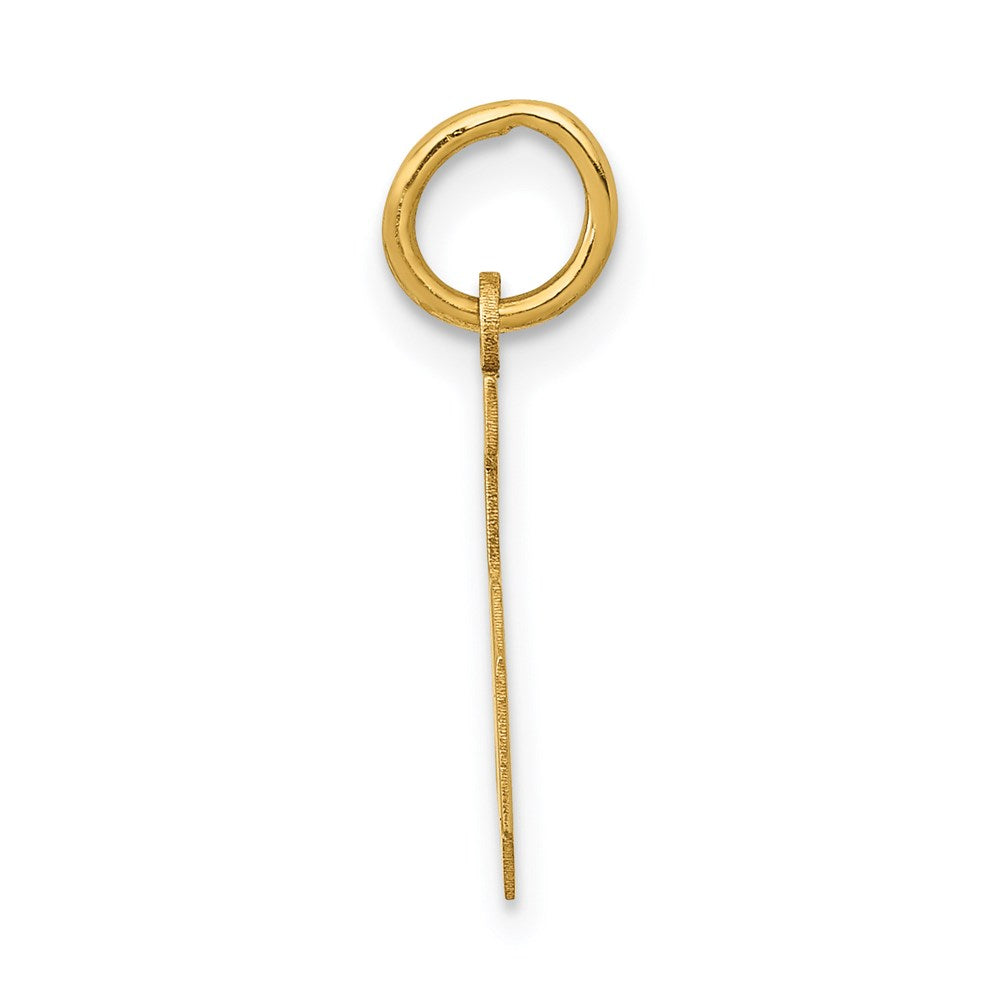 Million Charms 14K Yellow Gold Themed Small Polished Number 5 Charm