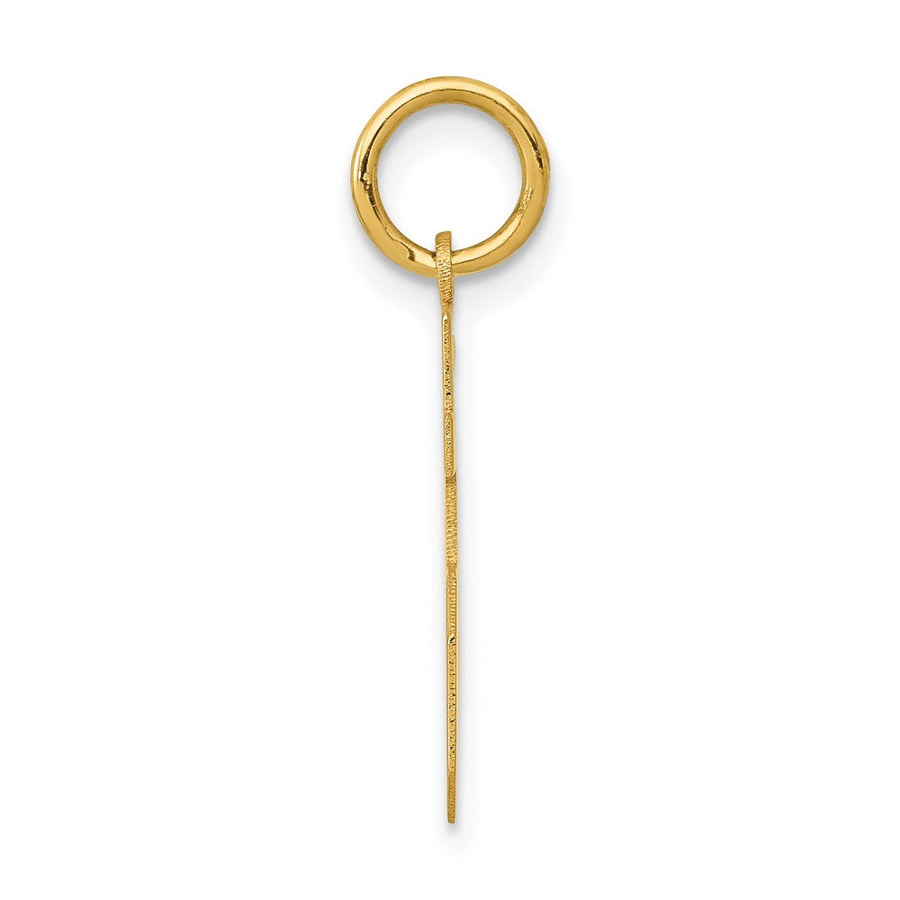 Million Charms 14K Yellow Gold Themed Small Polished Number 15 Charm