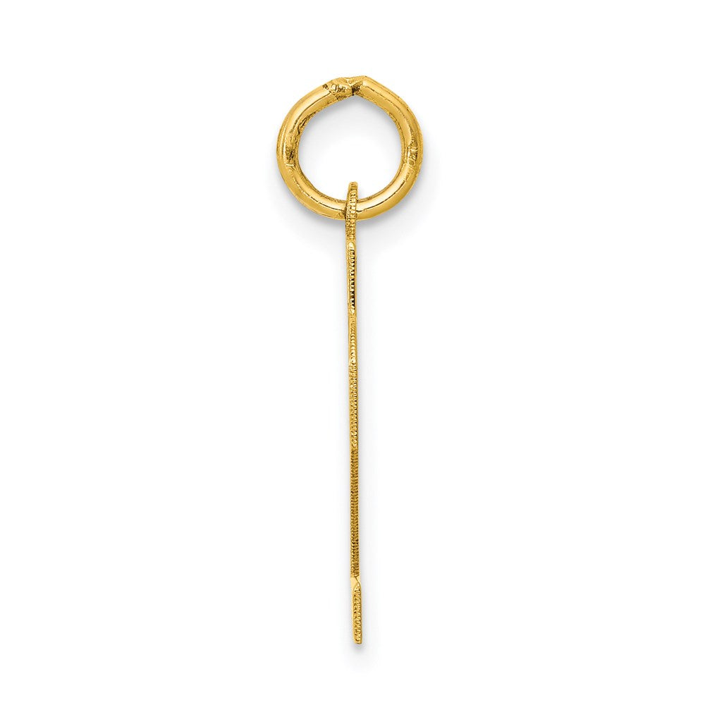 Million Charms 14K Yellow Gold Themed Small Polished Number 22 Charm