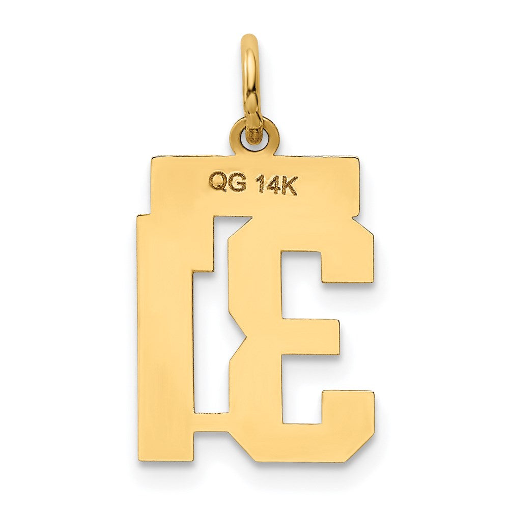 Million Charms 14K Yellow Gold Themed Small Polished Number 31 Charm