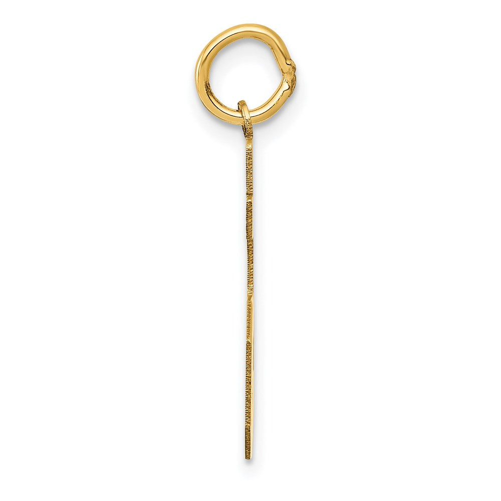 Million Charms 14K Yellow Gold Themed Medium Satin Number 85 Charm