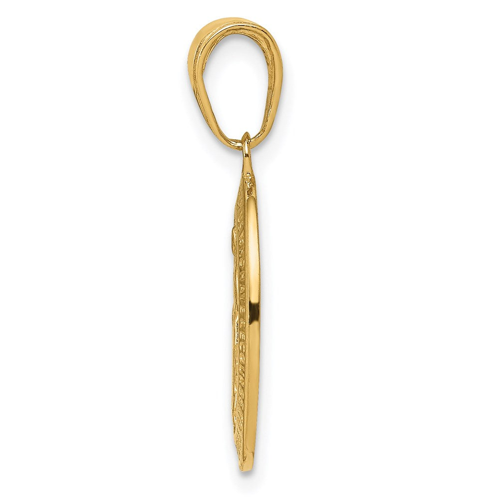 Million Charms 14K Yellow Gold Themed Religious Miraculous Medal Pendant