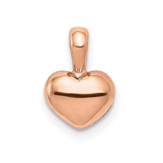 Million Charms 14K Rose Gold Themed Polished Heart Charm