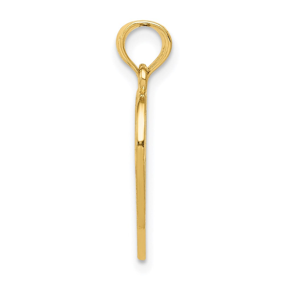 Million Charms 14K Yellow Gold Themed Enameled Mother - Daughter Pendant