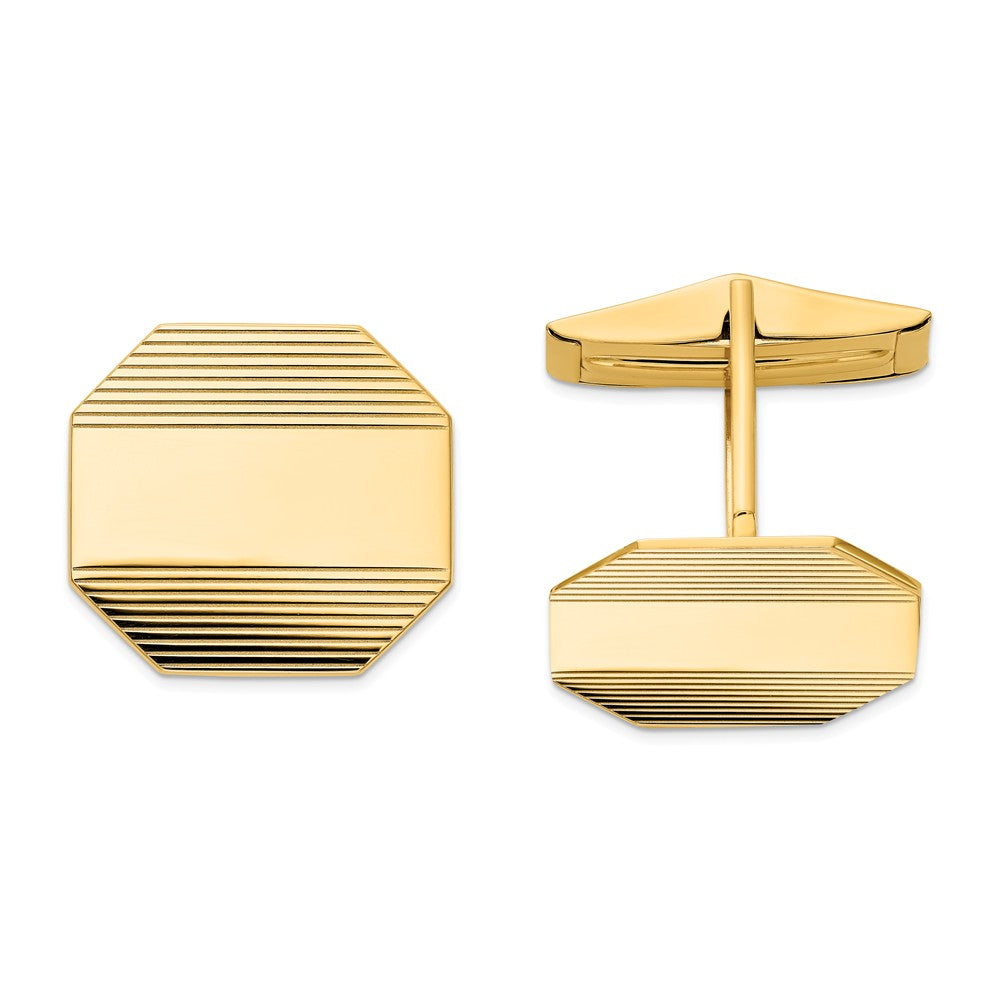 Occasion Gallery, Men's Accessories, 14k Yellow Gold Cuff Links