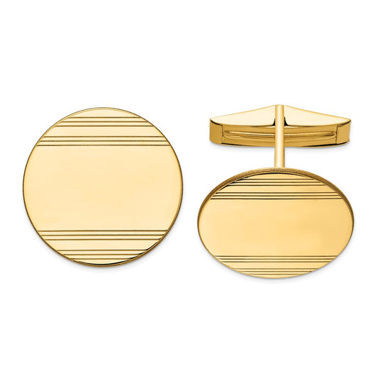 Occasion Gallery, Men's Accessories, 14k Yellow Gold Cuff Links