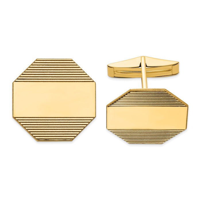 Occasion Gallery, Men's Accessories, 14k Yellow Gold Cuff Links