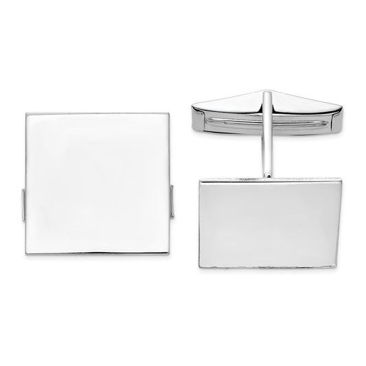 Occasion Gallery, Men's Accessories, 14K White Gold Square Cuff Links