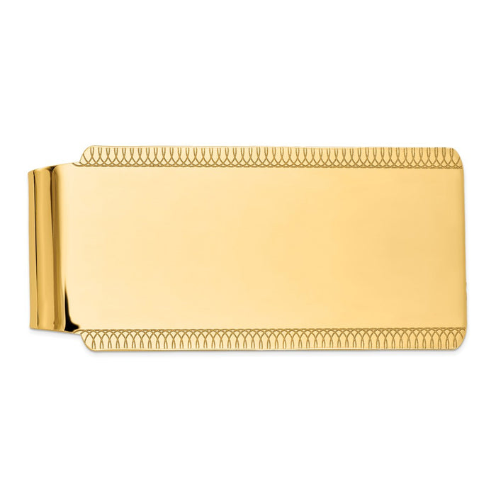 Occasion Gallery, Men's Accessories, 14k Yellow Gold High Polish Money Clip