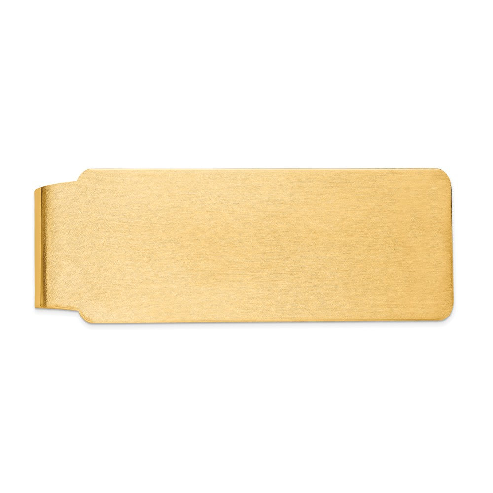 Occasion Gallery, Men's Accessories, 14k Yellow Gold Satin Finish Money Clip