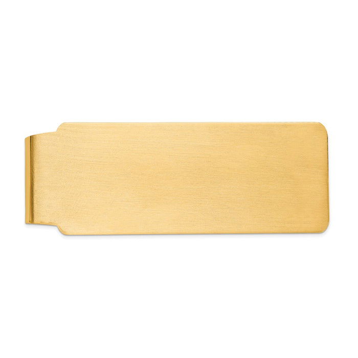 Occasion Gallery, Men's Accessories, 14k Yellow Gold Satin Finish Money Clip