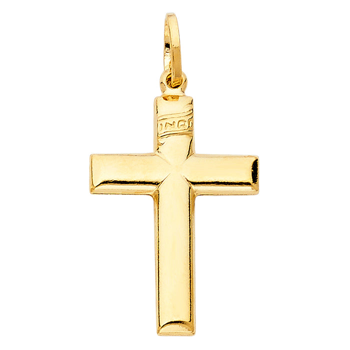 14k Yellow Gold Religious Hollow Latin Cross (20 X 30mm)