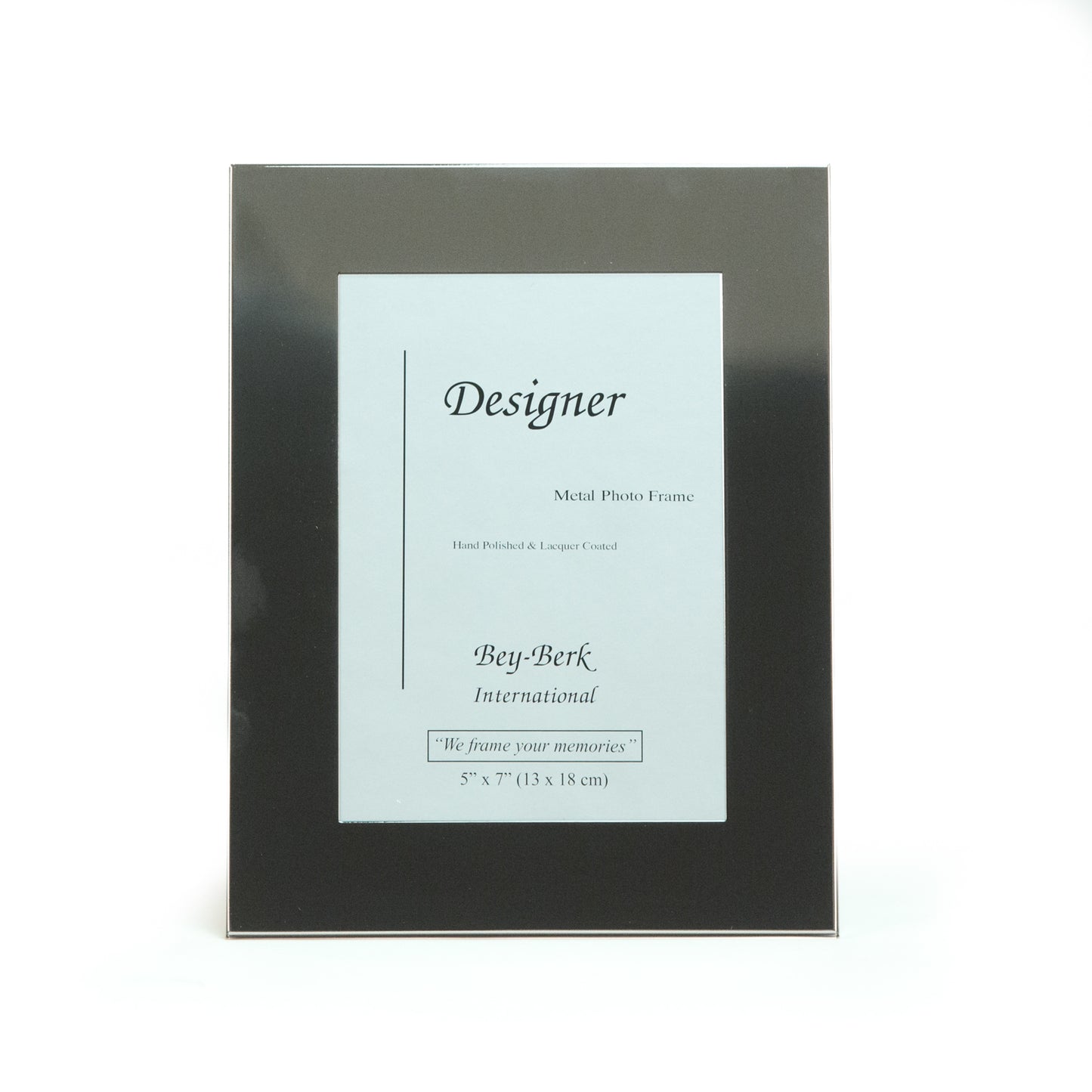 Occasion Gallery Gun Metal Color Gun Metal Plated Frame size 5x7 7 L x 0.35 W x 9 H in.