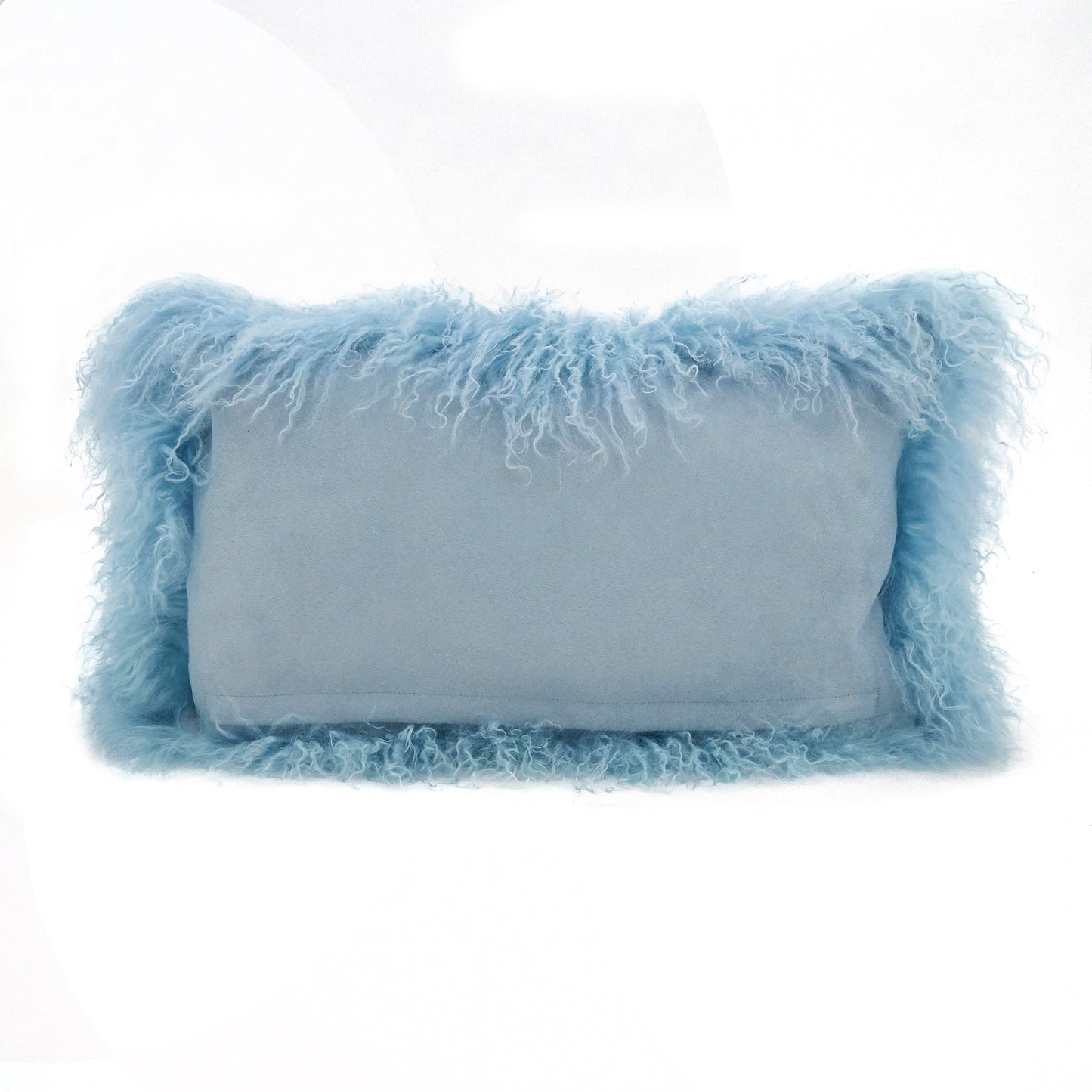 Genuine Mongolian Fur Pillows, Poly Filled, 12x20 inches