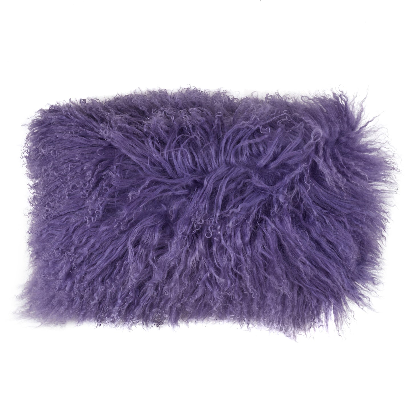 Genuine Mongolian Fur Pillows, Poly Filled, 12x20 inches