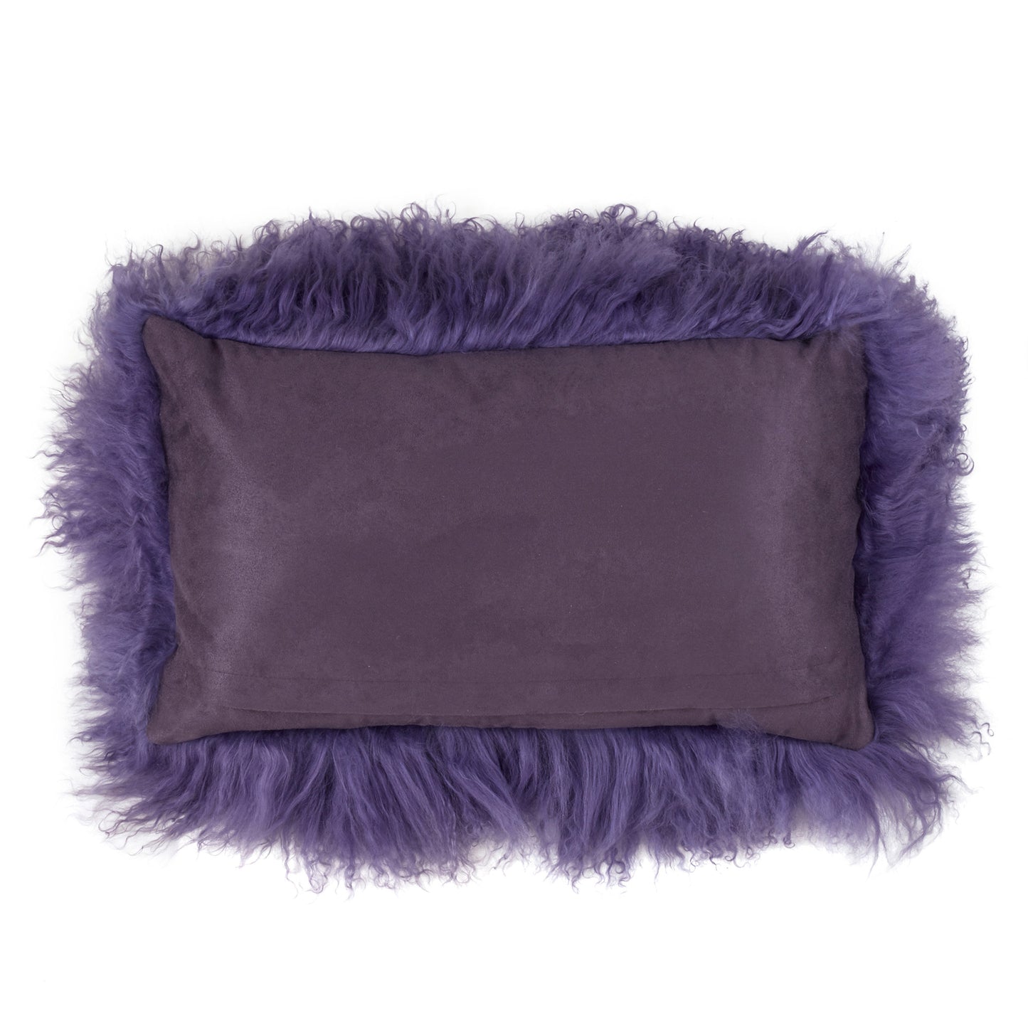 Genuine Mongolian Fur Pillows, Poly Filled, 12x20 inches