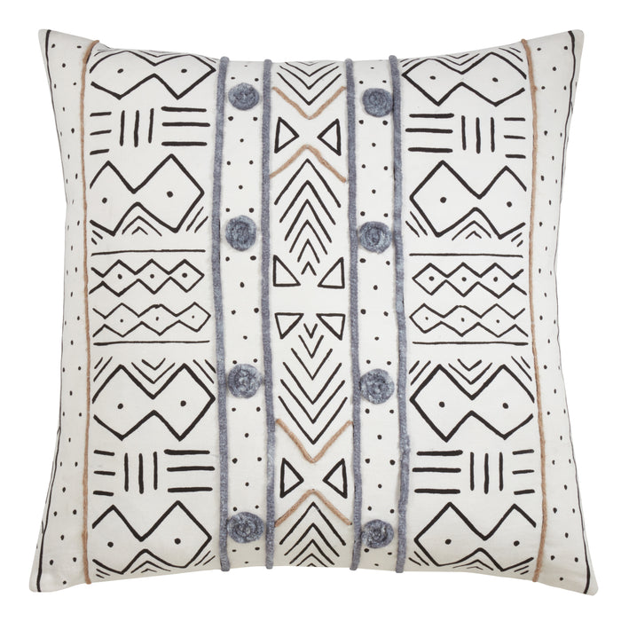 White African Mud Cloth Inspired Pillows, 100% cotton