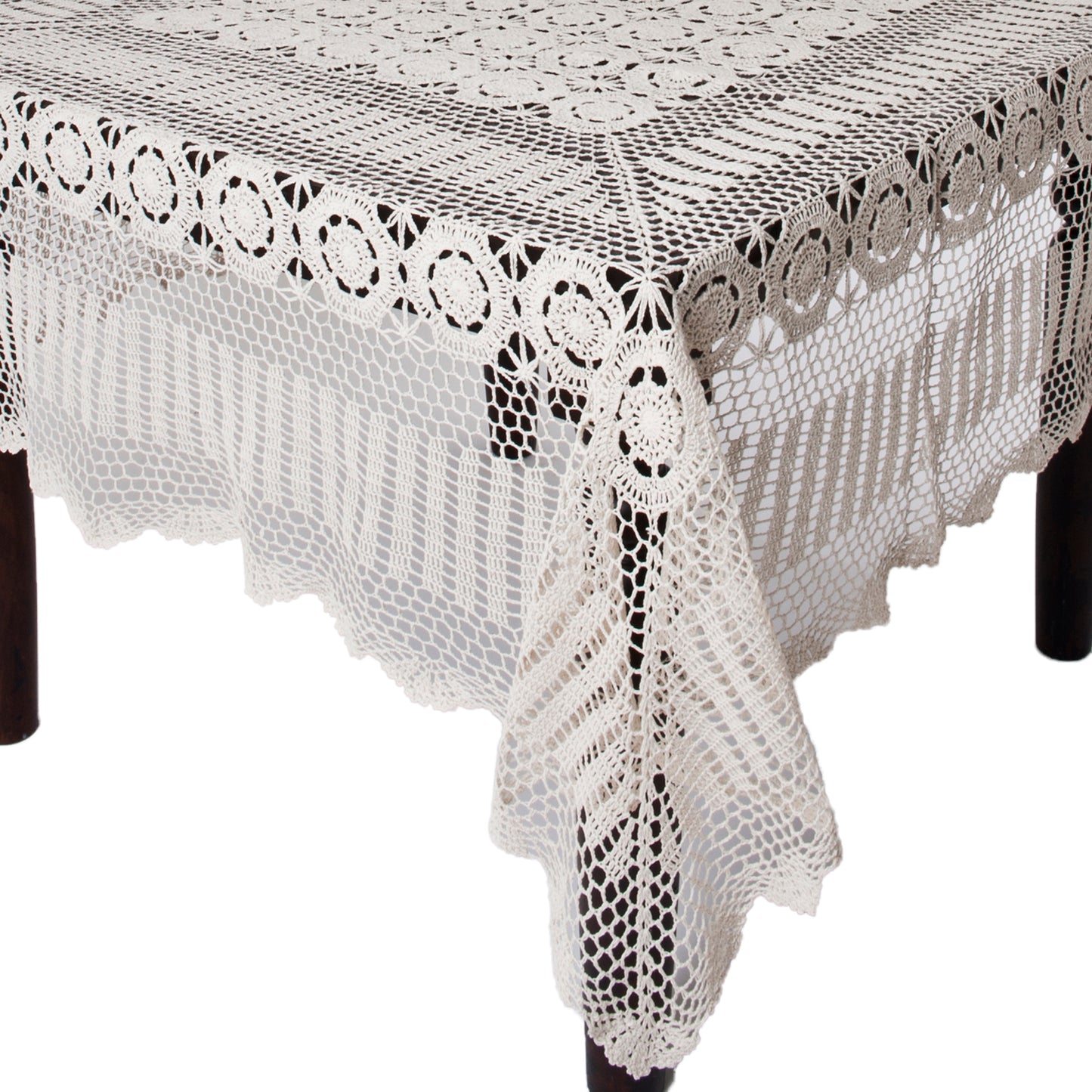 Handmade Crochet Tablecloths (Choose Size and Color)