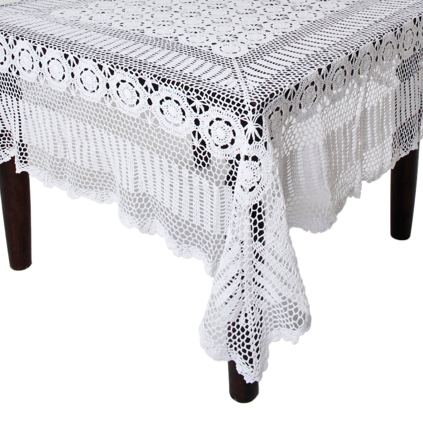 Handmade Crochet Tablecloths (Choose Size and Color)