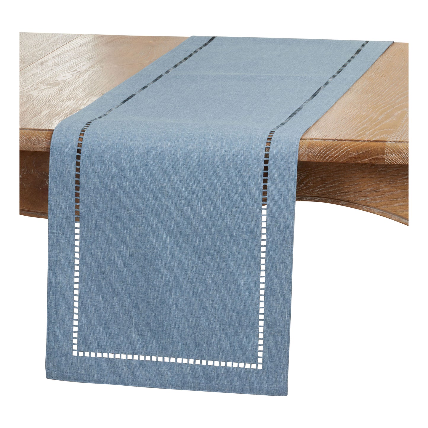 Laser-Cut Hemstitch Table Runners, Available in Various Colors and Sizes