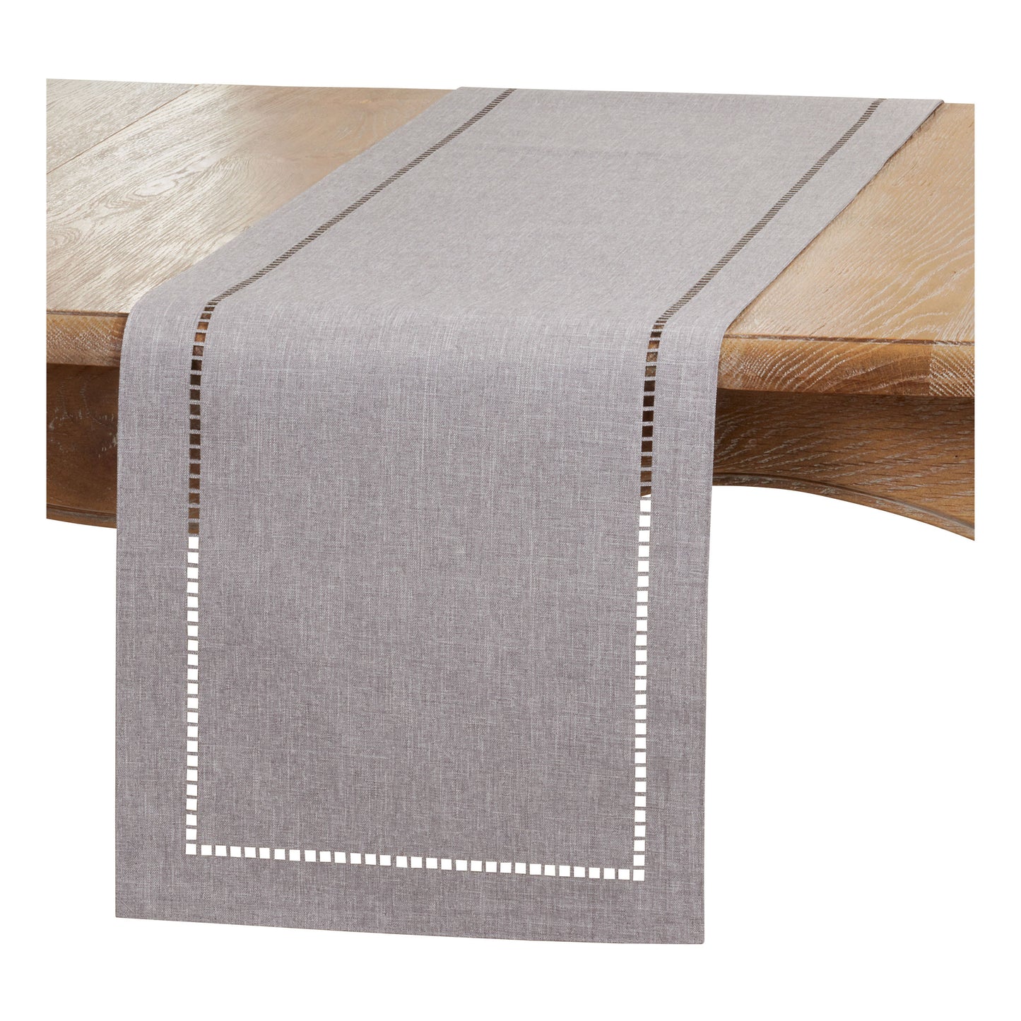 Laser-Cut Hemstitch Table Runners, Available in Various Colors and Sizes