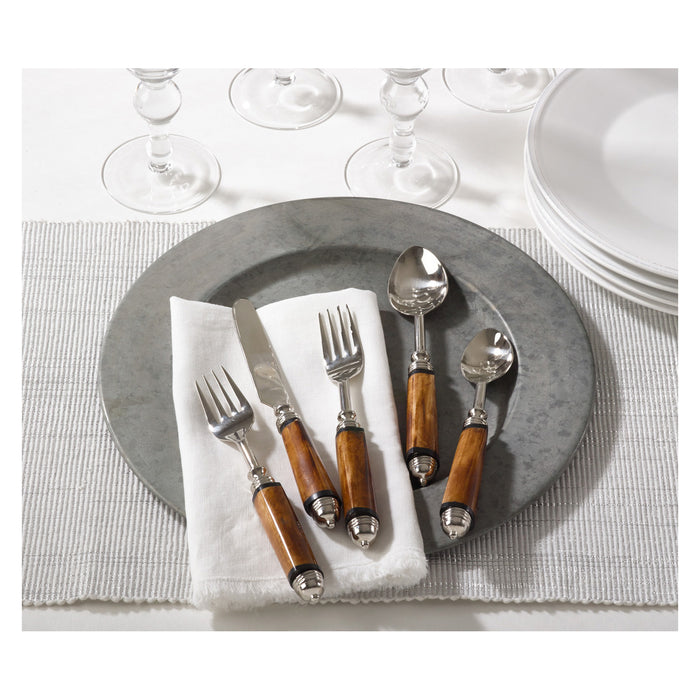 Occasion Gallery Brown Antique Bone Flatware and cheese cutlery set Stainless Steel 14/1, Brass, Iron, camel bone