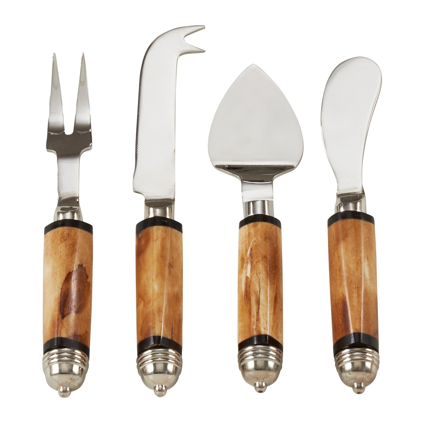 Occasion Gallery Brown Antique Bone Flatware and cheese cutlery set Stainless Steel 14/1, Brass, Iron, camel bone