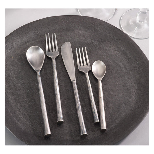 Occasion Gallery Silver Stainless Steel Flatware and Cheese Sets, Stainless Steel