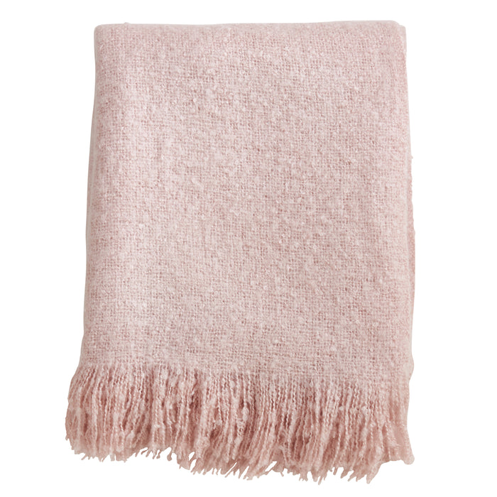Occasion Gallery Pink Faux Mohair Decorative Cozy Throw Blanket,  50" X 60" 100% Acrylic (1 piece)