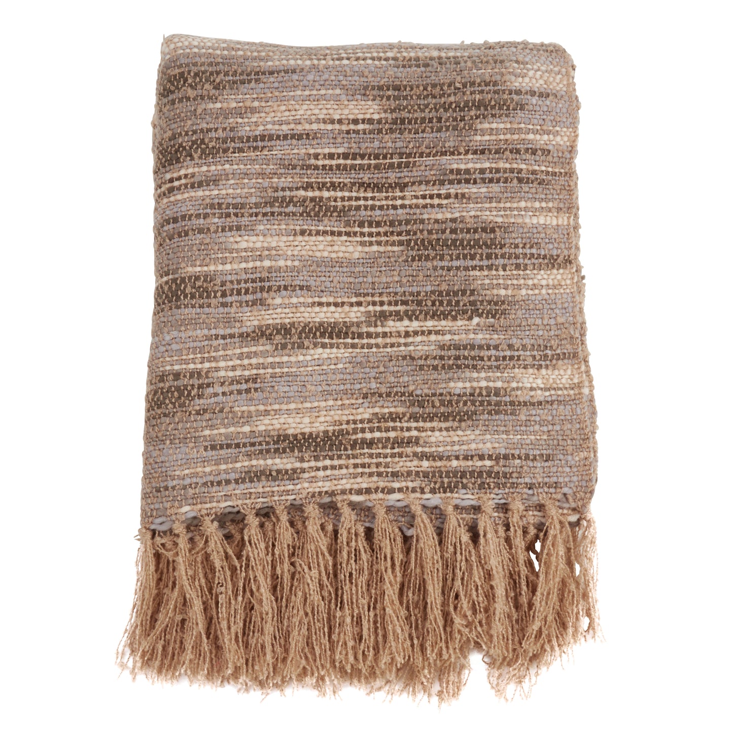 Occasion Gallery Natural Chindi Decorative Cozy Throw Blanket,  50" X 60" 100% Acrylic (1 piece)