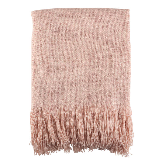 Occasion Gallery Pink Classic Decorative Cozy Throw Blanket,  50" X 60" 100% Acrylic (1 piece)