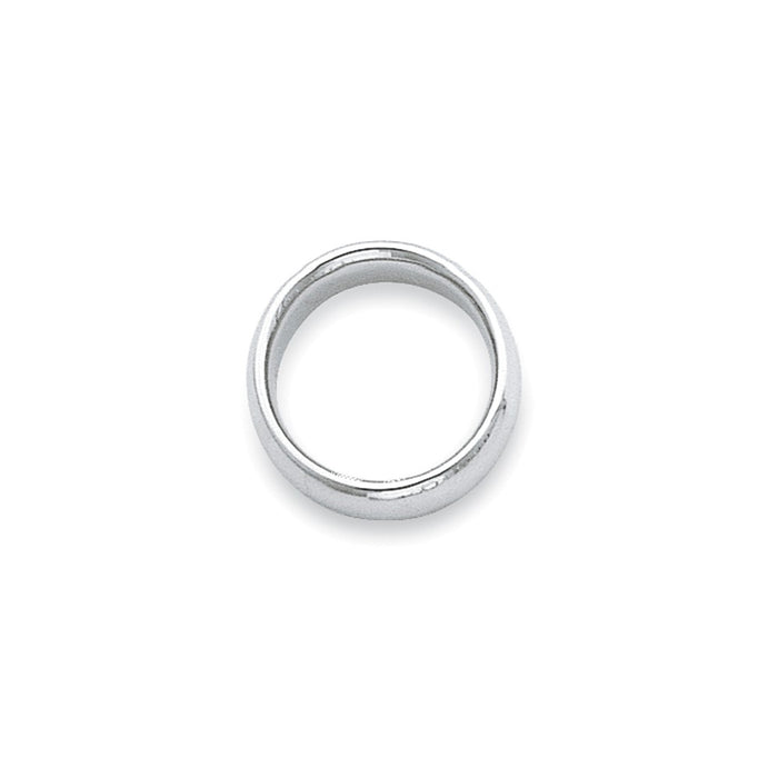 Platinum 2.5mm Comfort-Fit Wedding Band, Size: 6