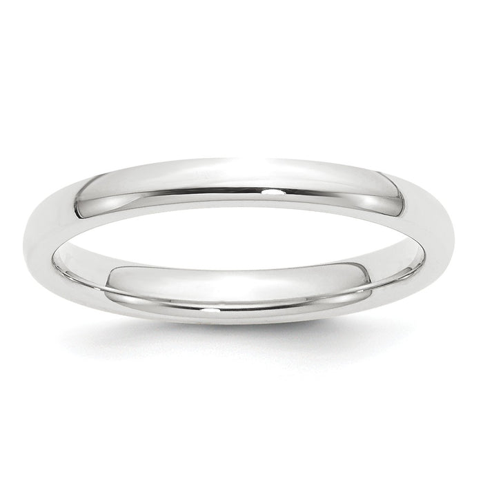 Platinum 2.5mm Comfort-Fit Wedding Band, Size: 9.5