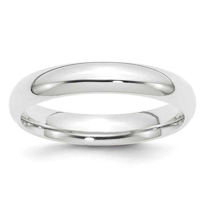 Platinum 4mm Comfort-Fit Wedding Band, Size: 4