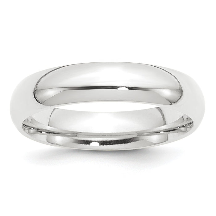 Platinum 5mm Comfort-Fit Wedding Band, Size: 4.5