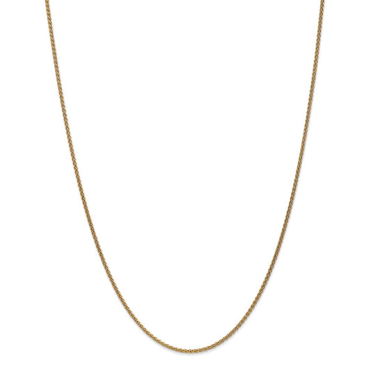 Million Charms 14k Yellow Gold, Necklace Chain, 1.65mm Solid Polished Spiga Chain, Chain Length: 30 inches