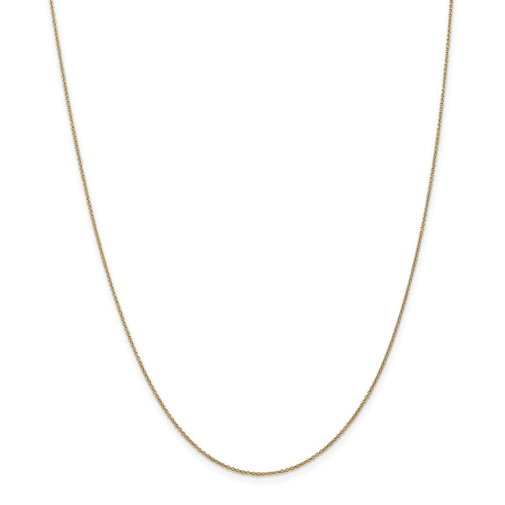 Million Charms 14k Yellow Gold, Necklace Chain, .9mm Cable Chain, Chain Length: 14 inches