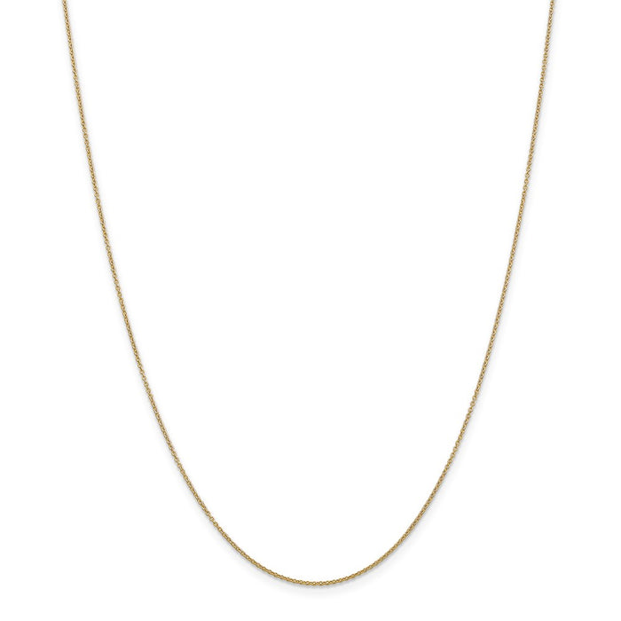 Million Charms 14k Yellow Gold, Necklace Chain, .9mm Cable Chain, Chain Length: 14 inches