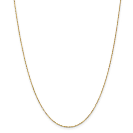 Million Charms 14k Yellow Gold, Necklace Chain, 1.2mm Cable Chain, Chain Length: 16 inches